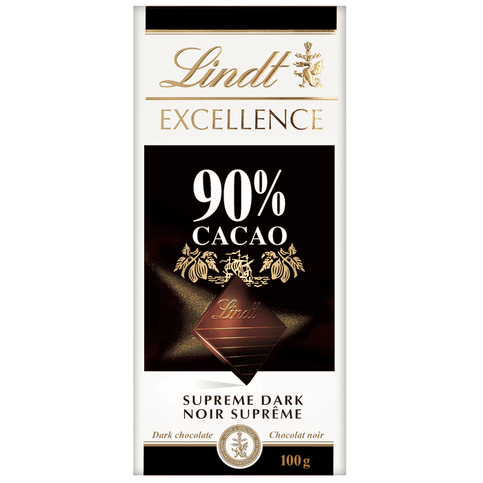Lindt EXCELLENCE CACAO Supreme Dark Chocolate Bar 100g	